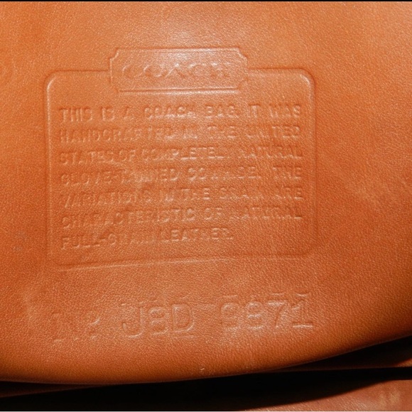 Coach Vintage 9871 Beaumont Doctor Satchel Bag British Tan Leather made in USA - Picture 6 of 8